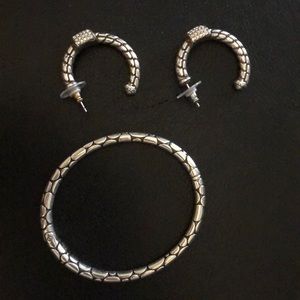 Earrings and bracelet. SOLD